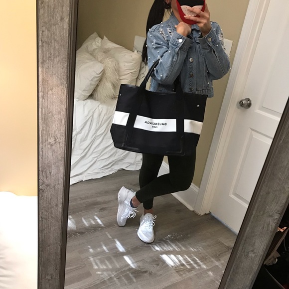 Black & white canvas bag - Picture 3 of 8